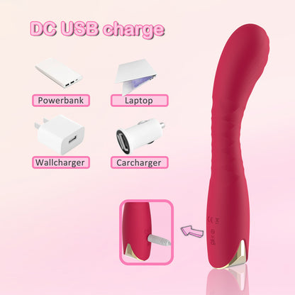 Powerful Curved Soft Silicone G-Spot Vibrator