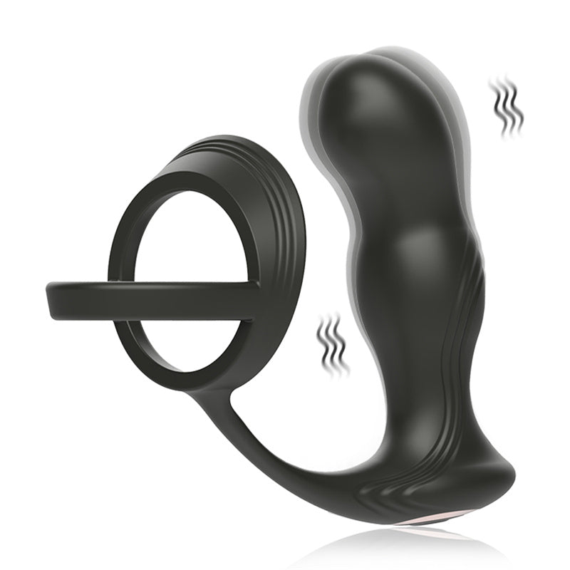 App-controlled 10-Mode Cock Ring with Prostate Massager