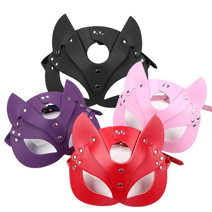 BDSM Roleplay Leather Fox Face Masks
