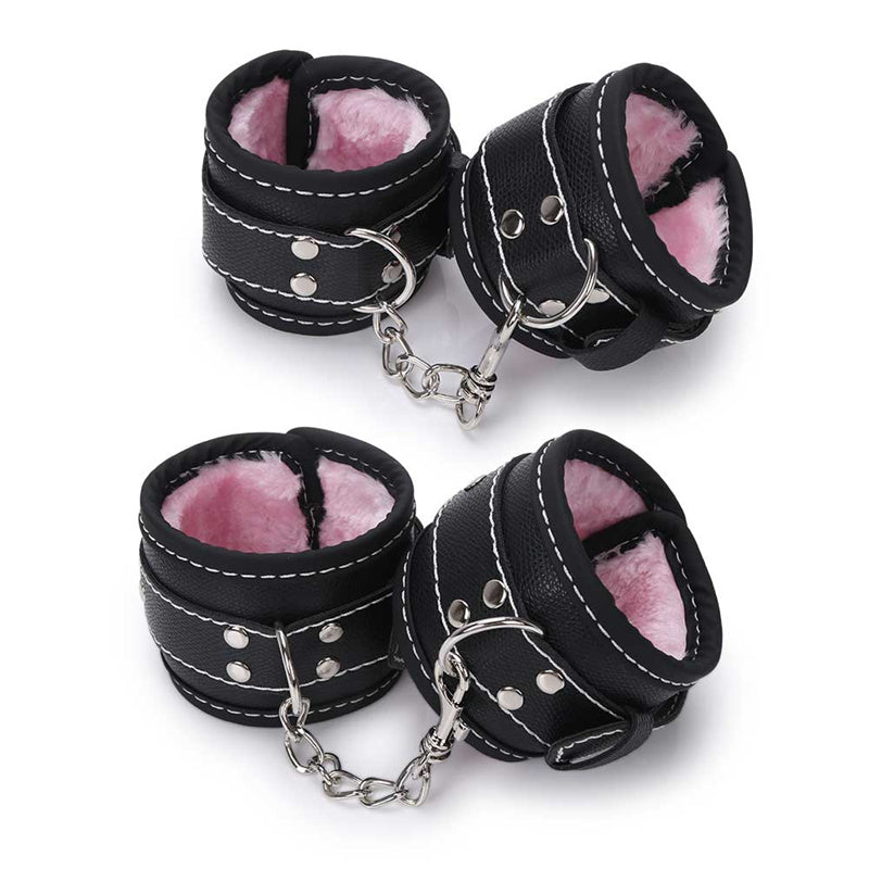 Black-pink BDSM Bondage Gear Set