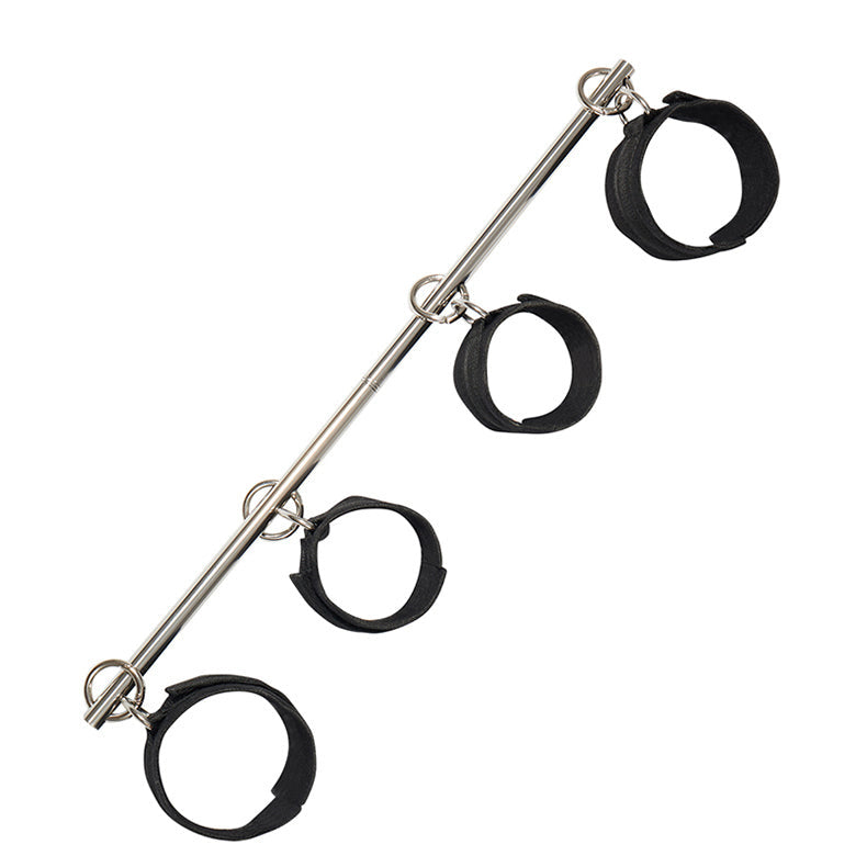 Detachable Restraints Bondage Spreader Strip with Ankle and Handcuffs