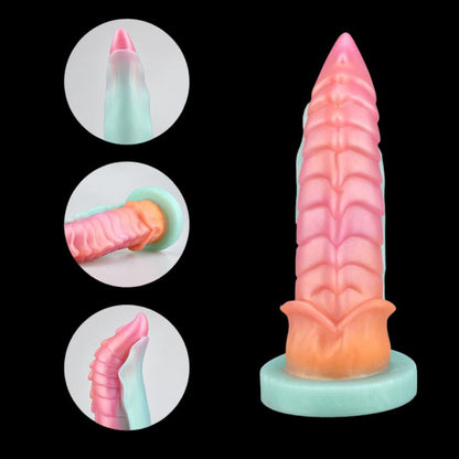 Fantasy Sex Toy Rainbow Dragon Silicone Dildo