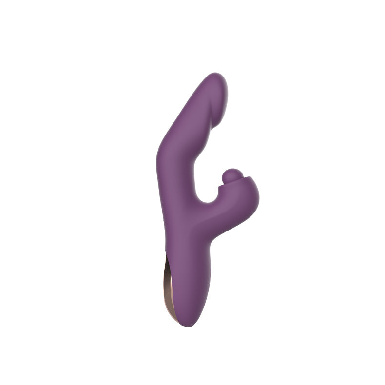 Fingering-like Curved Rabbit Vibrator with Clitoral Stimulation