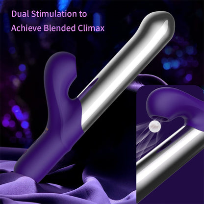 G-spot and Clitoral Suction Metal Rabbit Vibrator
