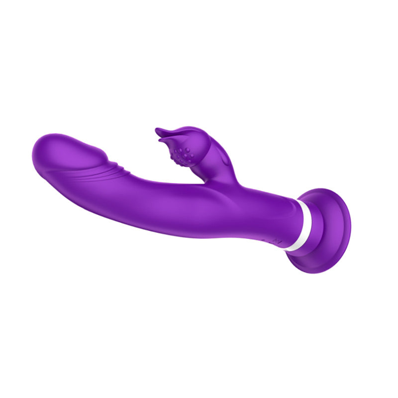 10-Mode G-spot Rabbit Dildo Vibrator with Suction Cup