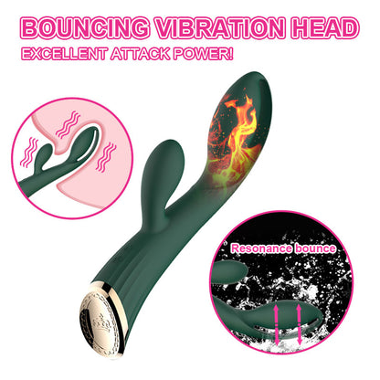 Heated G-spot Stimulation Rabbit Vibrator