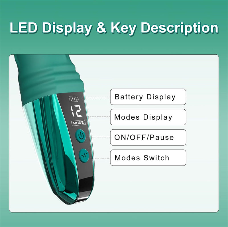 LCD Display Realistic G-Spot Vibrator