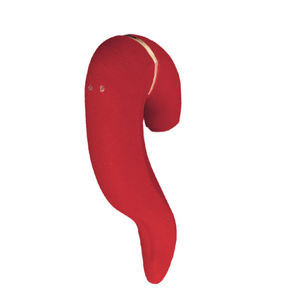 Red 2-in-1 Clit Stimulator Tongue Vibrator