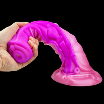 Soft Silicone Monster Dildo Fantasy Sex Toy with Suction Cup